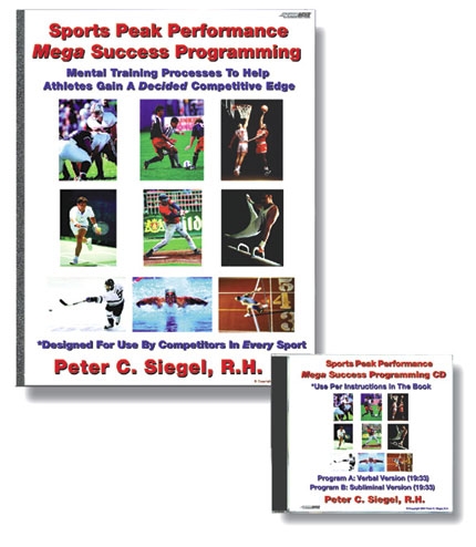 sports peak performance mega success programing hypnosis every sport peter siegel basebal basketball hockey gymnastics soccer tennis